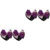 FAVOMOTO 4pcs Professional Bow Bun Hair Net Decorative Bowknot Elegant Hair Cover for Stewardess and Bank for Formal and Casual Occasions view 1