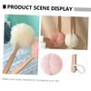balacoo 4pcs Handle Bath Brush Shower Scrubbers for Deep Cleaning Exfoliating Skin for Comfortable Bathing view 4