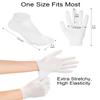 BLATOWN 2 Pairs Silicone Moisturizing Glove Socks Set, Anti Slip Soft Spa Gel Socks Softening Feet Dry Cracked Skin, Women Spa Pedicure Socks for Foot Hand Softening, Foot Care After Pedicure (White) view 4