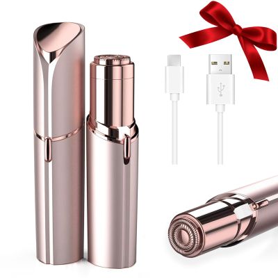 Facial Hair Removal for Women, Face Shavers for Women, Portable Lady Face Electric Razor for Lip, Peach Fuzz, Chin with USB Rechargeable