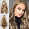 AFBeauty Honey Blonde Lace Front Wig Pre Plucked Natural Hairline Glueless Lace Frontal Wig Long Wavy Dark Blonde Ombre Wigs for Women Synthetic Heat Resistant Fiber Hair 24 Inch Daily Party Christmas view 1