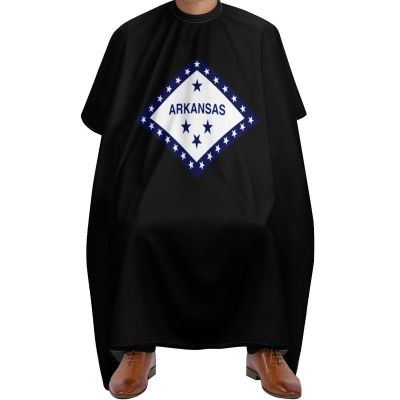 Arkansas State Flag Haircut Capes for Adults Salon Cape for Men Water Resistant Hairdresser Styling Cape Hair Stylist Gown