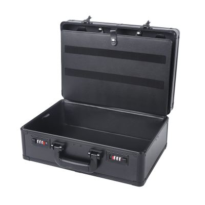 MhdunueSK Barber Beauty Salon Tool Kits Storage Travel Carry Case,Hairdresser Salon Trimmer Holder Organizer Box with Lock,Barber Carrying Case for Hair Stylist Pet Groomer (Black)