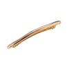 4.5 Inches Long Bow-shaped Shiny Barrettes Narrow Metal Hair Barrettes for Thick Hair Chic Hair Clips for Styling Long Hair,4pcs (Gold) view 3