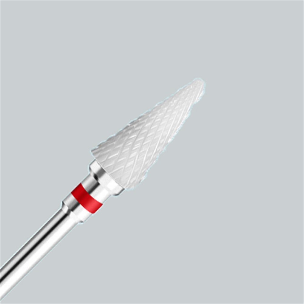 ADAGA Ceramic Milling Cutter for Manicure Nail Drill Bits Electric Nail File Grinding Bits Mill Cutter Burr Nail Art Accessories (Color : SX-F-1pcs)