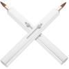 Beaupretty 2pcs Retractable Lip Brushes Soft Lip Gloss Applicator for Even Application Portable Design Cap for Lipstick and Liquid Cosmetics view 1