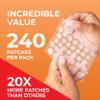 PatchRx Pimple Patches for Face (240 Patches), Hydrocolloid Acne Patches, Pimple Patch Pimple Stickers, Hydrocolloid Patch Acne Dots Acne Pimple Patches For Face, Zit Patches, Acne Spot view 2