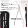 3 Swords Germany - brand quality 6 piece manicure pedicure grooming kit set fashion leather case mint, Made in Germany view 3