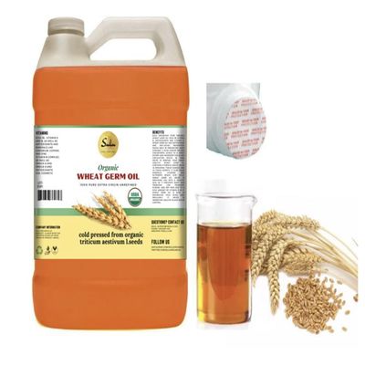 100% Pure USDA Certified Organic Extra Virgin Unrefined Wheat Germ Oil 1 GALLON/128 FL.OZ