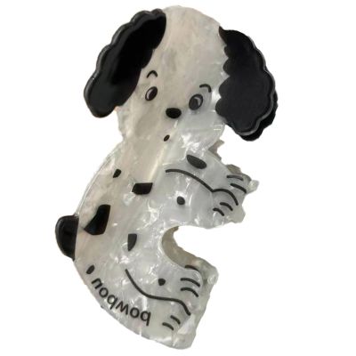 Spotted Dog Claw Clips,Spotted Dog Hair Clips,Dog Shape Hair Claw Clips,Animal Hair Jaw Clips,Acetate Hair Clips for Girls,Small Claw Barrettes for Women(S3)
