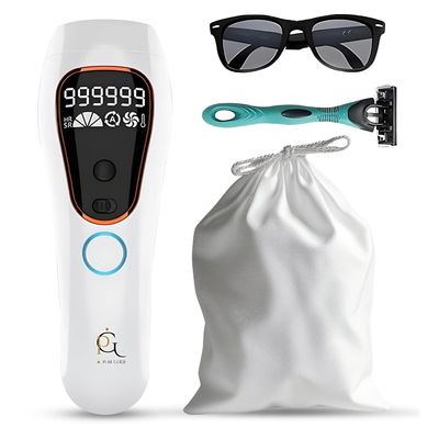 Professional IPL Laser Hair Removal Device & Epilator for Women and Men, 999,999 Flashes, Permanent Hair Reduction for Face, Legs, Arms, Bikini Line & Body, Painless Treatments for Smooth Skin at Home