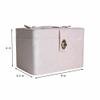 Customizable Large Velvet Makeup Box with Mirror, Travel Cosmetic Case, Travel Makeup Organizer, Makeup case for Women and Girls, Cosmetics Organizer (Top Text, Pink) view 2