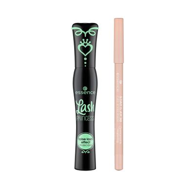 essence | Lash Princess False Lash Effect Mascara & Stay & Play Gel Eyeliners 03 Silky Nude Bundle | Vegan & Cruelty Free