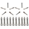 20Pcs hair Stainless steel Tail nail hairdressing shear finger rest Refer to scissor part finger rest for salon major dedicated decorate tool replace view 1