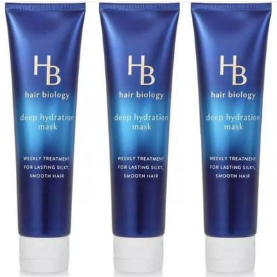 Hair Biology Deep Hydration Mask with Biotin, Paraben and Dye Free 5.0 FL Oz - Pack of 3