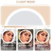 10x Magnifying Mirror with Light Large 6'' Lighted 10x Magnified Mirror with Suction Cups & Table Stand, 3 Color Modes Dimming High Magnification Travel Makeup Mirror with Tweezers & Scissors view 2