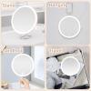 10x Magnifying Mirror with Light Large 6'' Lighted 10x Magnified Mirror with Suction Cups & Table Stand, 3 Color Modes Dimming High Magnification Travel Makeup Mirror with Tweezers & Scissors view 3