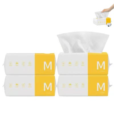 ABKD Super Absorbent Daily Clean Towel, Super Absorbent Daily Clean Towel Face, Disposable Face Towels for Drying Face, Multi-Purpose Daily Face Towels Dry and Wet Use (4pcs)