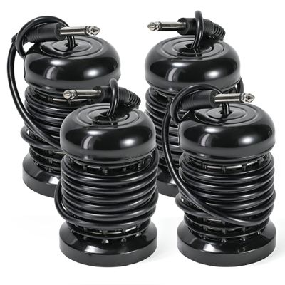 4pcs Arrays for Ionic Foot Bath Detox Machine, Replacement Array each with 10 Stainless Steel Coils Double Layered + 6.35mm Adapter for Home Massage Beauty Salon Ionic Foot Spa