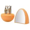 WAOCEO Nail Clippers Set Manicure, Pedicure Kit, Nail Clippers Set of 8Pcs, Professional Grooming Kit, Personal Nail Care Tools with Egg Shaped Travel Case Pedicure Tools for Feet (Color : Orange) view 1