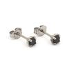 Black Cubic Zirconia 4mm Stainless Steel Personal Piercer view 1