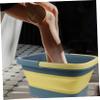 AOKWAWALIY 1 Pc Storage Bucket Footbath Multi- Functional Foot Barrel Foot tub Household Foldable Foot Basin car wash Bucket Massage Foot Bucket Foot Bath Multi-Purpose Foot Barrel view 4
