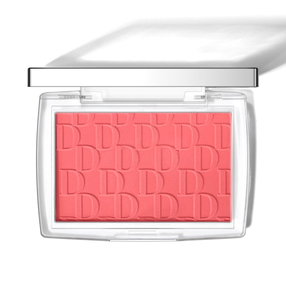 KYDA Powder Blush, Radiant Glow Face Blusher, Blendable Formula, Lasting Moisturizing, Ultra Fine Lightweight Texture, Cherry