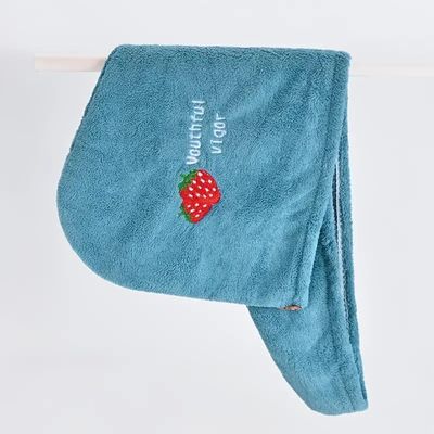 BARTANS Quick Dry Hair Towel Cap, Microfiber Shower Single Hair Cap for Ladies (Lake Blue)