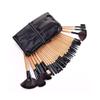 32 Logs Makeup Brush Set Makeup Brush Set Pink Black Brush Set Makeup Makeup Tools (Color : Black, Size : Wood 32 Set) view 1
