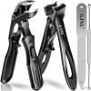 2026 Toenail Clippers & Nail Clippers Set for Seniors, Angled Head Long Handled Toe Nail Clippers for Men, Premium Steel Heavy Duty Wide Opening Fingernail Clippers Nail Cutter Men & Women view 1