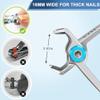 Toenail Clippers for Thick Nails for Seniors, 3-Pack Ergonomic Heavy Duty Angled Head Nail Clippers with Catcher, Premium Steel Wide Opening Fingernail Clippers Nail Cutter for Men & Women view 4
