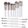 18Pcs makeup brush set pearlescent white makeup tools high-end super soft bristle quick-drying makeup brush eye shadow brush set view 2