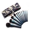 12PCS Blue Makeup Brush Small Portuguese Artificial Gray Mouse Silk Star Blue Beauty Makeup Brush, Foundation Blush Contour Eye Shadow Brush Set (Color : Gray) view 4