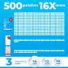 PatchRx Pimple Patches for Face (500 Patches), Hydrocolloid Acne Patches with Tea Tree Oil, Pimple Patch Pimple Stickers - Hydrocolloid Patch Acne Dots - Acne Pimple Patches For Face - Zit Patches view 2