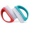Amaxiu Hand Nail Brushes, 2pcs Grip Clean Heavy Duty Nail Brushes for Cleaning Fingernails Nylon Firm Stiff Bristles Deep Clean Scrubber for Mechanics Gardeners Hand Under Nails Toes(Red, Blue) view 1