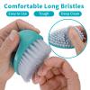 Amaxiu Hand Nail Brushes, 2pcs Grip Clean Heavy Duty Nail Brushes for Cleaning Fingernails Nylon Firm Stiff Bristles Deep Clean Scrubber for Mechanics Gardeners Hand Under Nails Toes(Red, Blue) view 2