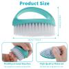 Amaxiu Hand Nail Brushes, 2pcs Grip Clean Heavy Duty Nail Brushes for Cleaning Fingernails Nylon Firm Stiff Bristles Deep Clean Scrubber for Mechanics Gardeners Hand Under Nails Toes(Red, Blue) view 3