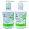 Xiaomoxuan Organic Collagen Tea Tree Deep Conditioning Hair Mask and Natural Cleansing Shampoo Build-Up Remover Set for Moisturizing and Split End Repair Treatment view 1