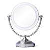 Floxite 1X/10X Magnifying Mirrorr with Light LED Lighted Magnifying Makeup Mirror, Pro-Size Extra Large Vanity Mirror with Outlet, Chrome view 1
