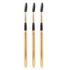 Mascara Wands, Rod Design Makeup Tool 3 Pieces Eyelash Brush Set Eyebrow Makeup Brush Mascara Applicator Eyelash Brush with Metal Sleeve for view 1
