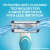 BIC EasyRinse Sensitive Anti-Clogging Men's Disposable Razors, Clinically Proven for Sensitive Skin, Shaving Razors With 4 Blades, 6 Count view 4