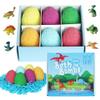 KAV Dinosaur Egg Bath Bombs for Kids  6pc Fizzy Dino Bath Bomb Gift Set with Surprise Toy Inside  Fun Fizzy Bath Bombs for Boys & Girls, Birthday Gift, Stocking Stuffer, Kids Spa Set view 1