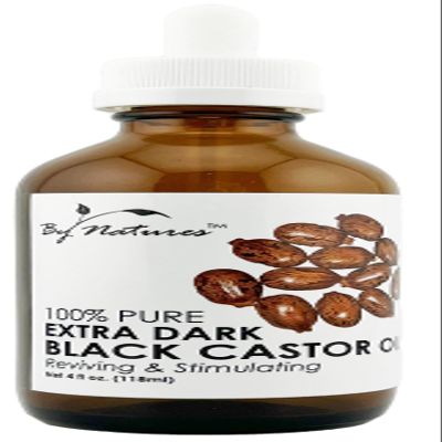 By Natures 100% Natural Extra Dark Black Castor Oil 4.0 Fl Oz (Pack of 1)