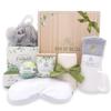 Birthday Gifts for Woman, Get Well Soon Gift Baskets for Women, Relaxing gifts for Women, Self Care Gifts, Spa kit for Woman, Wooden Box, Green Gifts for Wife, Girlfriend view 1