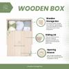 Birthday Gifts for Woman, Get Well Soon Gift Baskets for Women, Relaxing gifts for Women, Self Care Gifts, Spa kit for Woman, Wooden Box, Green Gifts for Wife, Girlfriend view 3
