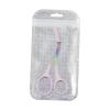 Stainless Steel Eyebrow Scissors Beauty Tool for Men Women Makeup Eyelashes, Violet view 1