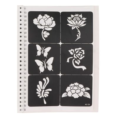 Out Design Stencil Kit, 97 Patterns, Reusable, Glitter Airbrush for Body Art