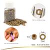 GlamorDove 1000Pcs Hair Extensions Beads Micro Links Beads 5mm Lined Beads for Tinsel Extensions Silicone Beads for I Tip Human Hair Extensions Feather Extensions view 4
