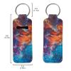 Baxinh Space Galaxy Lip Balm Holder Keychain Clip On Lipstick Sleeve Chapstick Sleeve Holder Keychain Travel Accessories view 2