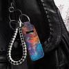 Baxinh Space Galaxy Lip Balm Holder Keychain Clip On Lipstick Sleeve Chapstick Sleeve Holder Keychain Travel Accessories view 3